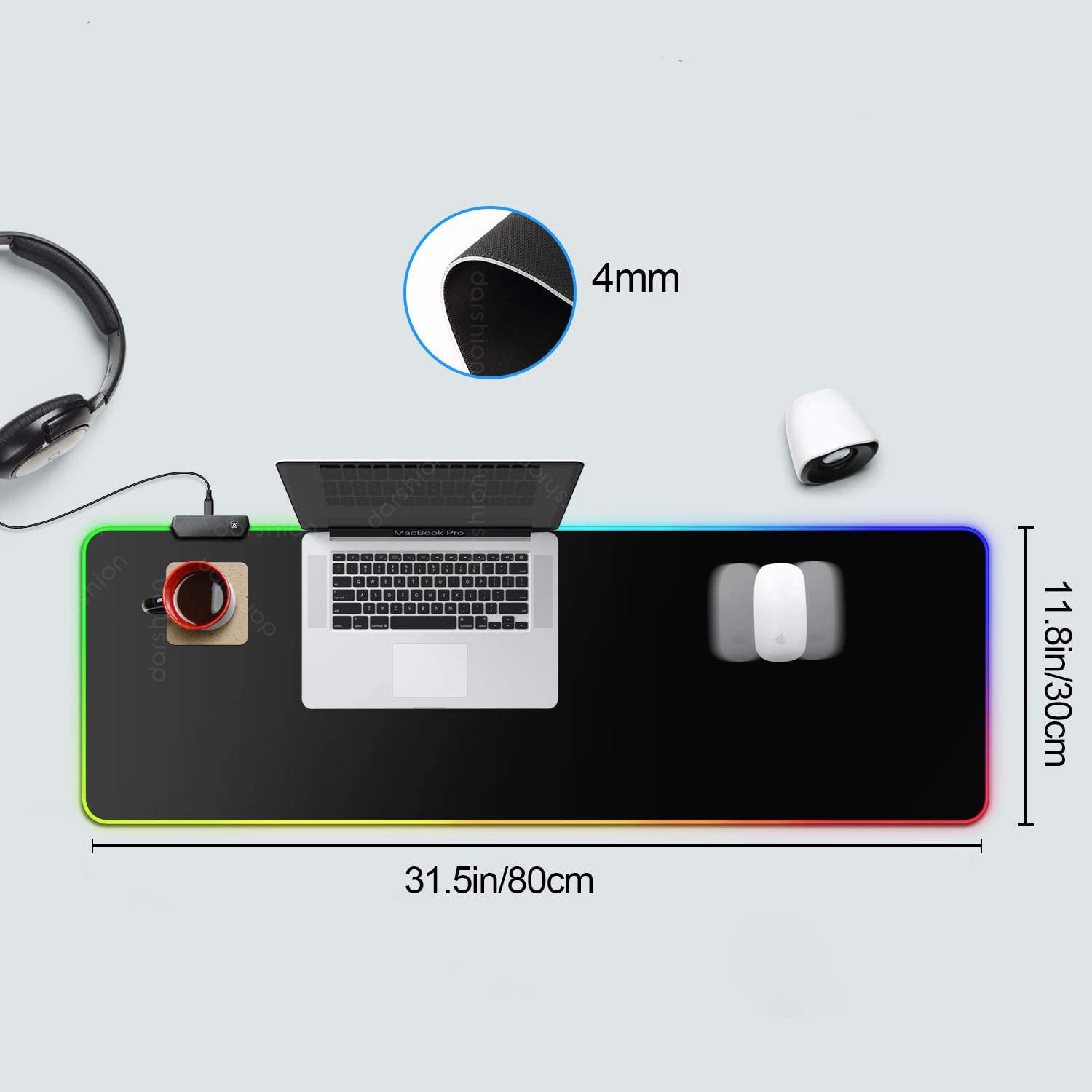 RGB Luminous Gaming Mouse Pad