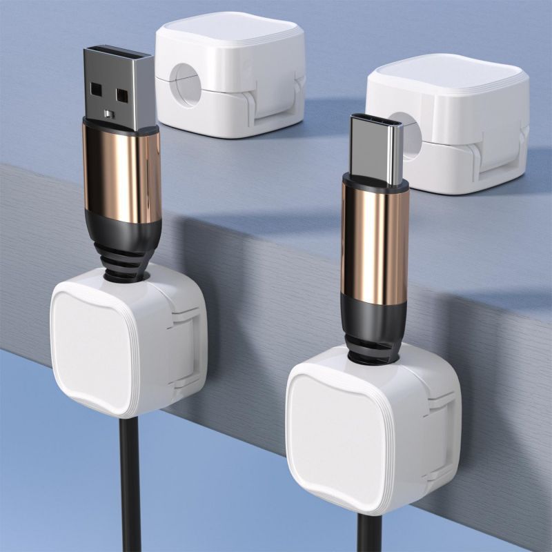 Under Desk Magnetic Cable Clip