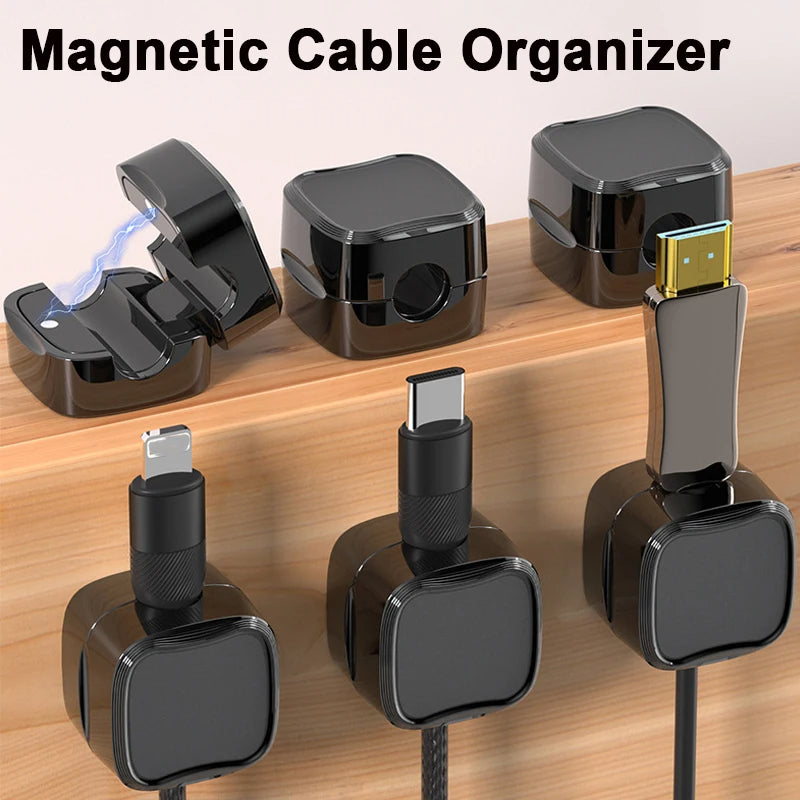 Under Desk Magnetic Cable Clip