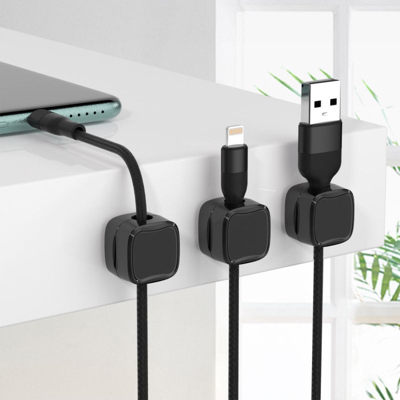 Under Desk Magnetic Cable Clip