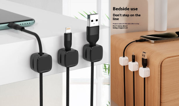 Under Desk Magnetic Cable Clip